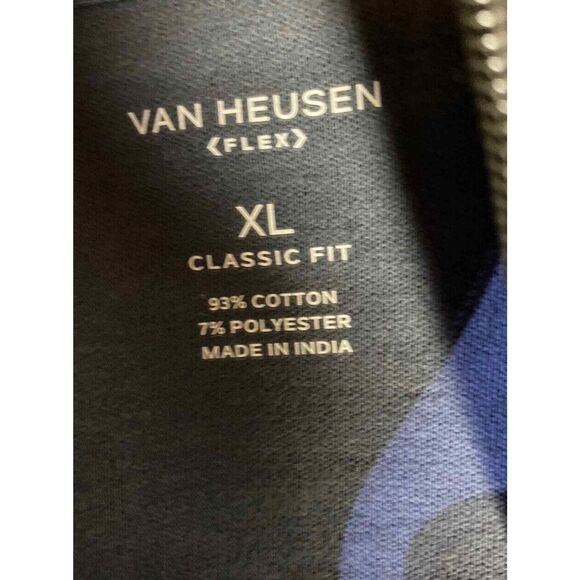 VAN HEUSEN CLASSIC FIT FLEX NATURAL STRETCH‎ TURBULENCE Gray SWEATSHIRT SIZE Xl - Picture 8 of 9